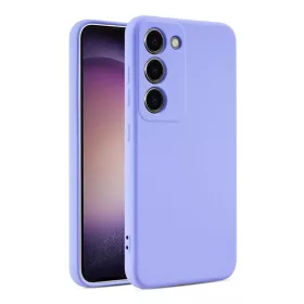   Husa Samsung Galaxy S25 Plus, Luxury Silicone, protectie camera, catifea in interior, mov