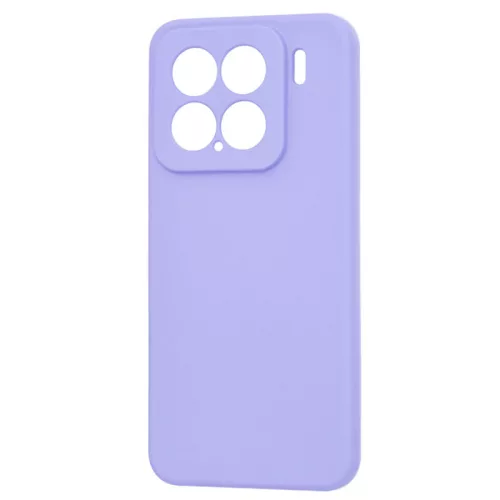 Husa protectie Xiaomi 15, Luxury Silicone, protectie camera, catifea in interior, violet