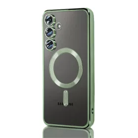   Husa Samsung Galaxy A36, Electroplating Magsafe TPU, protectie camera, verde