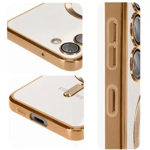 Husa Samsung Galaxy A56, Electroplating Magsafe TPU, protectie camera, aurie