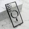 Husa Samsung Galaxy S25 Ultra, Electroplating Magsafe TPU, protectie camera, margini rosii