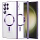 Husa Samsung Galaxy S25 Ultra, Electroplating Magsafe TPU, protectie camera, margini mov lila