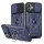 Husa Samsung S25, Camshield Armor, inel sustinere, protectie camera, albastru