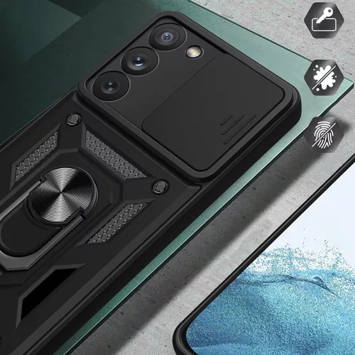 Husa Honor Magic7 Lite , Camshield Armor, inel sustinere, protectie camera, rosie