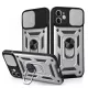 Husa Honor 200 smart, Camshield Armor, inel sustinere, protectie camera, argintiu