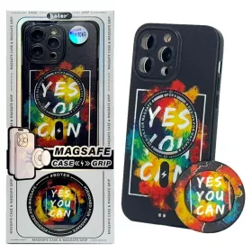   Husa Apple iPhone 14 Pro, Boter Magsafe + MagPopsocket, Yes You Can