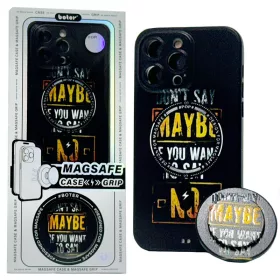   Husa Samsung Galaxy A13 4G, Boter Magsafe + MagPopsocket, Maybe You Want to Say