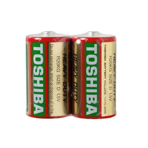 Set 2 baterii TOSHIBA R20 KG, size D, 1.5V