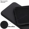 Husa Oppo A72 5G Luxury Silicone, catifea in interior, protectie camere, negru