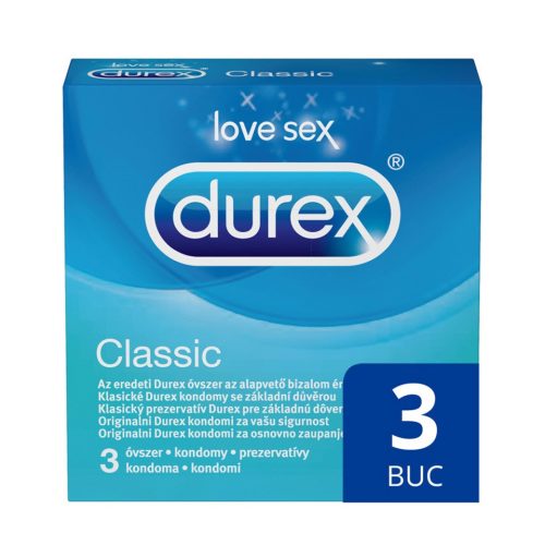 Set 3 prezervative Durex Classic