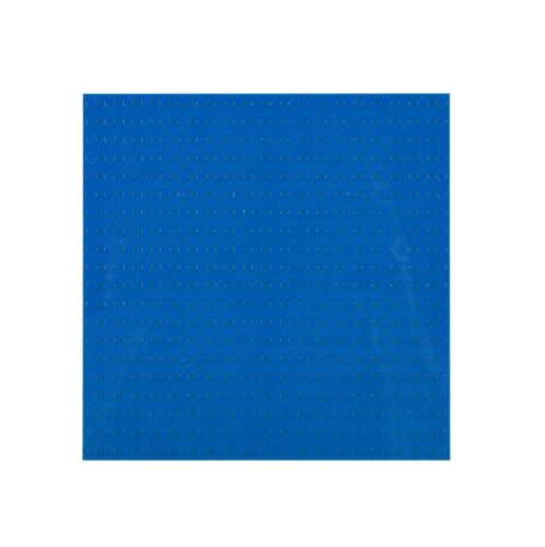 Placa suport piese tip LEGO, plastic, 16 x 16 cm, albastra