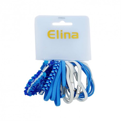 Set elastice de par Elina, 20 de bucati, albastru