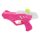 Pistol de apa, 20 cm, plastic, roz fucsia/alb