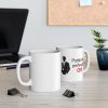 Cana ceramica personalizata, mesaj "Pozitia mea preferata? CEO", 330 ml, alba