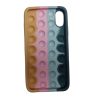 Husa antistres Pop It! pentru Apple iPhone X/XS, multicolor, model 2
