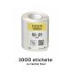 Etichete termice autoadezive la rola, 50 x 25 mm,  imprimate cu textul tau, 1000 etichete