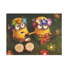 Puzzle 80 piese, 20 x 15 cm, personaje Minions, model 3