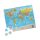 Puzzle 120 piese, 20 x 29 cm, carton alb perlat, harta lumii