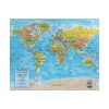 Puzzle 120 piese, 20 x 29 cm, carton alb perlat, harta lumii