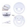 Lampa LED Selfie Ring Light, 3 moduri lumina, 3W, acumulator incorporat