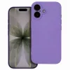 Husa Apple iPhone 17 , Luxury Silicone, protectie camera, catifea in interior, mov