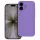 Husa Apple iPhone 17 , Luxury Silicone, protectie camera, catifea in interior, mov
