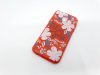 Husa Flowers Glitter pentru Huawei Mate 20 Lite, cu mesaj, rosie