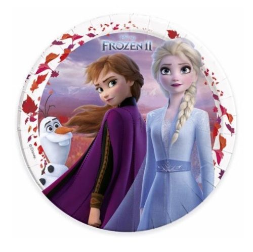 Set 8 farfurii de carton Frozen 2, 23 cm, cu licenta