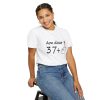 Tricou personalizat alb, unisex, varsta ta +, modal, diverse marimi