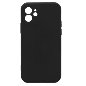   Husa Apple iPhone 11, Luxury Silicone, catifea in interior, protectie camere, neagra