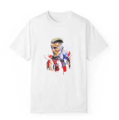 Tricou personalizat alb, copii/adulti, design Antoine, modal, diverse marimi