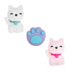   Set 3 radiere / gume de sters 3D, model Labuta & Pisici, 3 cm