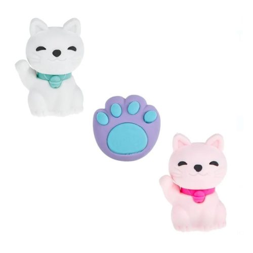 Set 3 radiere / gume de sters 3D, model Labuta & Pisici, 3 cm