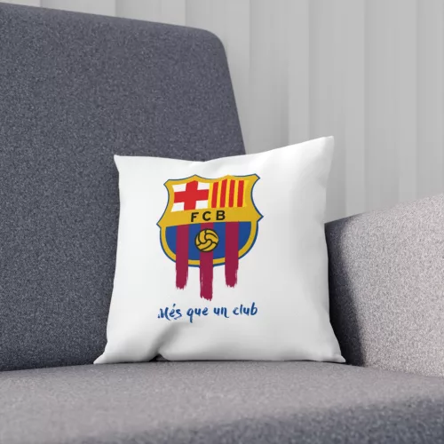 Perna decorativa personalizata, 40 x 40 cm, alba, mata, husa detasabila, model 5