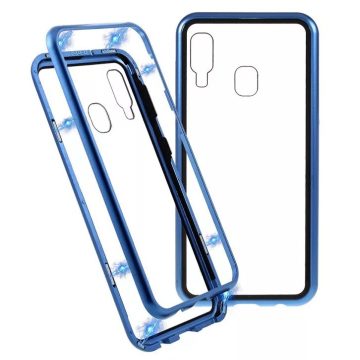  Husa de protectie Magnet Glass 360° (fata + spate) pentru Samsung Galaxy S10e , albastra