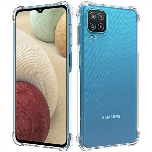 Husa Samsung Galaxy A12 TPU transparent, intarituri in colturi, grosime 1,5 mm