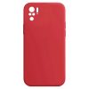 Husa Xiaomi Redmi Note 10/10S Luxury Silicone, catifea in interior, protectie camere, rosu