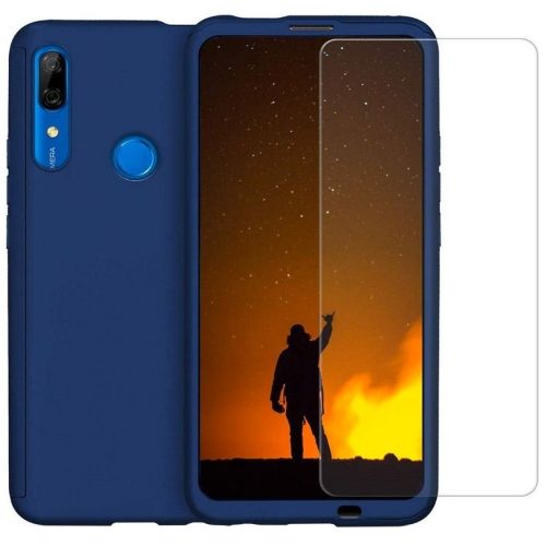 Husă Full Cover 360° pentru Xiaomi Redmi 6 (față + spate + sticlă), albastra