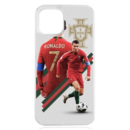 Husa iPhone 14 Pro, TPU flexibil, margini transparente, Ronaldo3