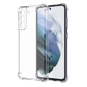   Husa Samsung Galaxy S21 FE TPU transparent, intarituri in colturi, grosime 1,5 mm
