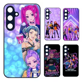   Husa protectie Samsung Galaxy A22 5G, Colorful Aluminium TPU, KPop Demon Hunters, diverse modele