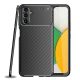 Husa Carbon Fiber pentru Samsung Galaxy A24, aspect carbon, neagra