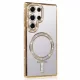 Husa Samsung Galaxy S25 Ultra, Electroplating Bling Magsafe, protectie camera, aurie
