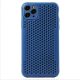 Husa Breath Case pentru Apple iPhone XS, silicon moale cu perforatii, albastra