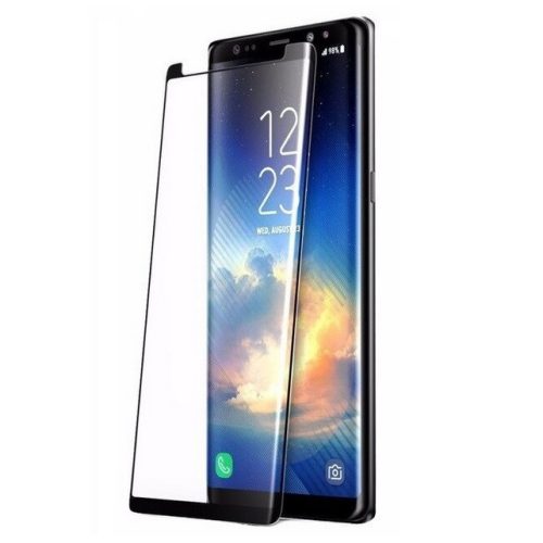 Folie de sticla Samsung Galaxy Note 9, Full Glue 3D, margini curbate, negre