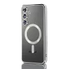 Husa Samsung Galaxy A17, Electroplating Magsafe TPU, protectie camera, argintie