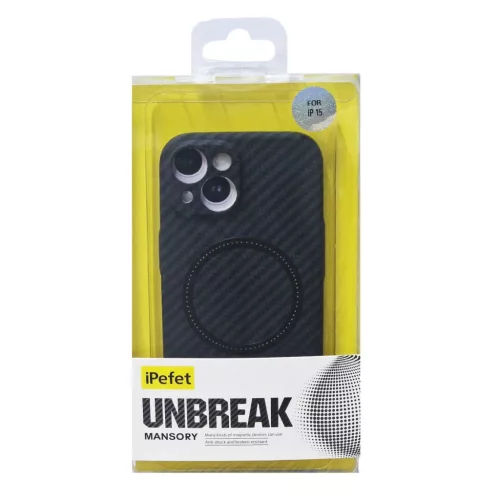 Husa Apple iPhone 11, iPefet Carbon, textura kevlar, Magsafe, negru/rosu