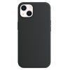 Husa Apple iPhone 13, Luxury Silicone, catifea in interior, neagra