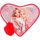 Penar Echipat Top Model, inima One Love, roz, 4,5 x 25 x 20 cm 