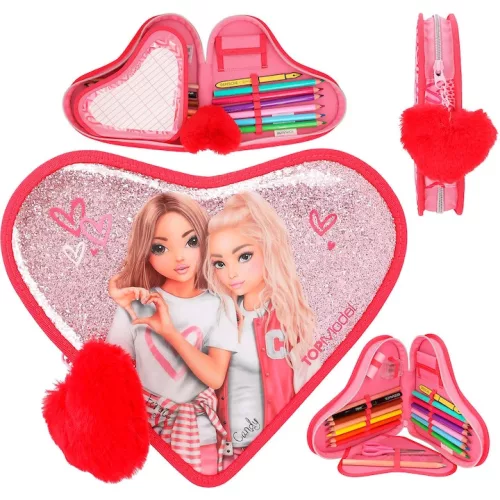 Penar Echipat Top Model, inima One Love, roz, 4,5 x 25 x 20 cm